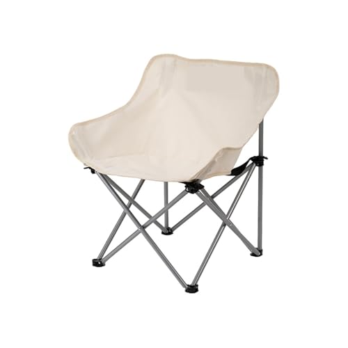 ZMCGNO Outdoor Klappstuhl Mondstuhl Tragbarer Stuhl Campingstuhl Picknickausrüstung Angeln Kleiner Pferdehocker(White) von ZMCGNO