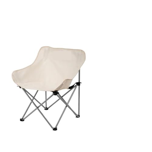 ZMCGNO Outdoor Klappstuhl Mondstuhl Tragbarer Stuhl Campingstuhl Picknickausrüstung Angeln Kleiner Pferdehocker(Whitex2pcs) von ZMCGNO