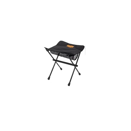 ZMCGNO Outdoor Ultraleicht Klapp Camping Stuhl Wandern Reise Faltbare Angeln Tragbare Aluminium Legierung Strand Mond Stuhl(Black) von ZMCGNO