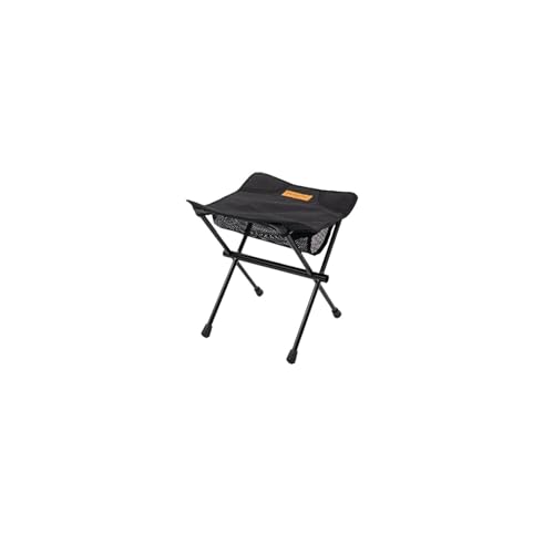 ZMCGNO Outdoor Ultraleicht Klapp Camping Stuhl Wandern Reise Faltbare Angeln Tragbare Aluminium Legierung Strand Mond Stuhl(Black) von ZMCGNO