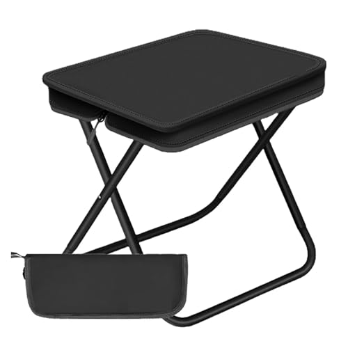 ZMCGNO Tragbare Camping Klapp Klettern Stuhl Vergnügungspark Warten Rucksackreisen(Black) von ZMCGNO