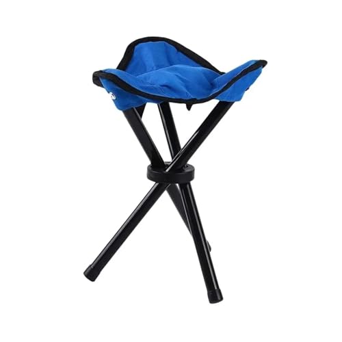 ZMCGNO Tragbarer Camping-Stativ-Gartenhocker for den Außenbereich, Picknick-Strandstuhl, Angelstühle, Reisestuhl, Klapphocker mit 3 Beinen(Blue) von ZMCGNO