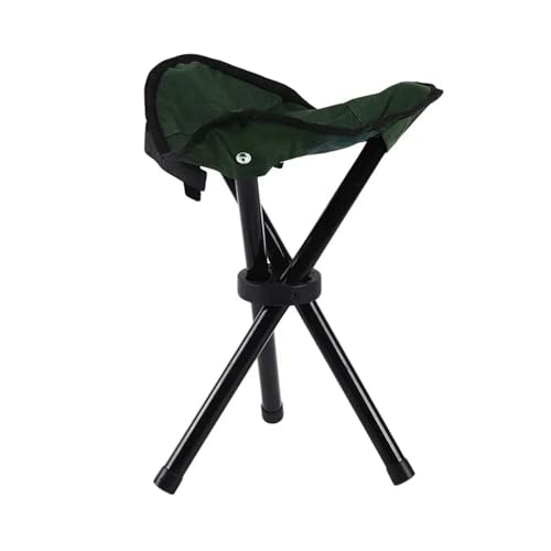 ZMCGNO Tragbarer Camping-Stativ-Gartenhocker for den Außenbereich, Picknick-Strandstuhl, Angelstühle, Reisestuhl, Klapphocker mit 3 Beinen(Green) von ZMCGNO