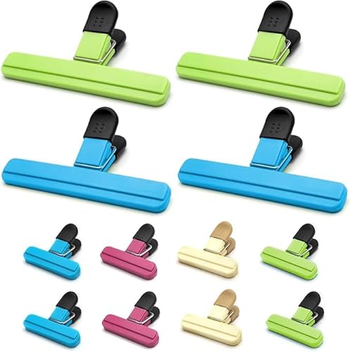 12 Stück 2 Größe Verschlussclips für Tüten Verschlussklammern Kunststoff Wiederverwendbare Lebensmittel-Clips Lebensmittelklammer Tütenclips Food Bag Clips Beutel-Verschlussclips 4 Farben 12 Stück 2 Größe Verschlussclips für Tüten Verschlussklammern Kunststoff Wiederverwendbare Lebensmittel-Clips Lebensmittelklammer Tütenclips Food Bag Clips Beutel-Verschlussclips 4 Farben von ZMDMAH