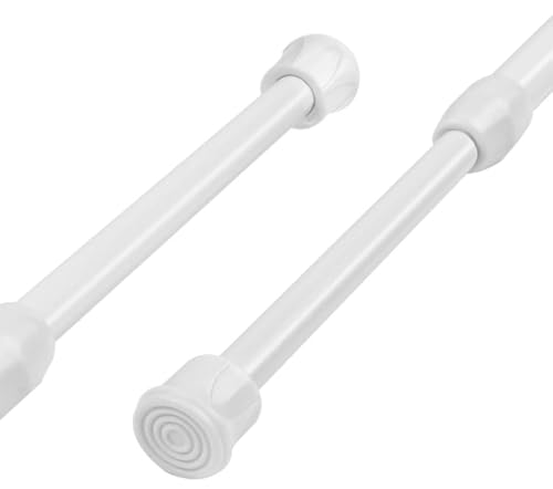 2 Stück Teleskopstange Vorhang, 40-70cm Duschstange Ohne Bohren, Vorhangstange Klemmstangeduschvorhangstange Ohne Bohren, Duschstange Zum Klemmengardinenstange Ohne Bohren, Spannstange Ohne Bohren von ZMDMAH