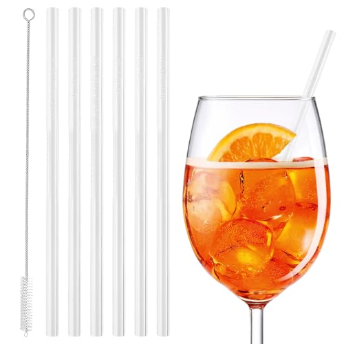 6 Stück Glasstrohhalme Aperol Spritz Geschenk Wiederverwendbare Glasstrohalm 20cm Aperol Spritz Geschenkset für Männer Frauen 6 Stück Glasstrohhalme Aperol Spritz Geschenk Wiederverwendbare Glasstrohalm 20cm Aperol Spritz Geschenkset für Männer Frauen von ZMDMAH