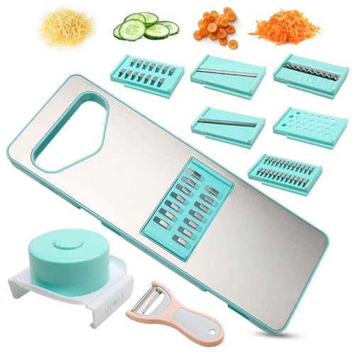 GemüSereibe Gurkenhobel GemüSeschneider KüChenhobel Kartoffelhobel Reibe für GemüSe Hobel GemüSe Gurkenhobel DüNne Scheiben Karottenreibe Vegetable Slicer Gurkenreibe DüNne Scheiben von ZMDMAH