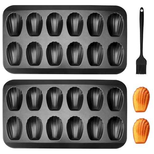 Madeleines Backform Madeleine Backblech Form Blech Karbonstahl mit Antihaftbeschichtung für Kuchenform Ofen Backen Schokolade Brownies 40x22.8 cm Madeleines Backform Madeleine Backblech Form Blech Karbonstahl mit Antihaftbeschichtung für Kuchenform Ofen Backen Schokolade Brownies 40x22.8 cm von ZMDMAH