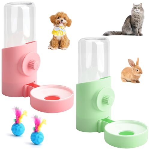 ZMDMAH 2 Stück Automatischer Wasserspender Kaninchen, 500 ml Hasen Trinkflasche Hängend Haustier Wasserspender, Hängend Haustier Trinkflasche für Meerschweinchen Chinchillas Lgel Katzen und Hunde ZMDMAH 2 Stück Automatischer Wasserspender Kaninchen, 500 ml Hasen Trinkflasche Hängend Haustier Wasserspender, Hängend Haustier Trinkflasche für Meerschweinchen Chinchillas Lgel Katzen und Hunde von ZMDMAH