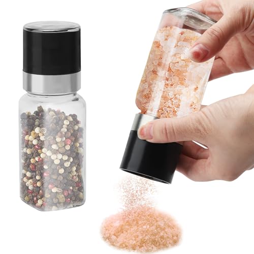 ZMDMAH 2er Set Salz und PfeffermüHle Keramik Einstellbar GewüRzmüHle GewüRzgläSer SalzmüHle GewüRzbehäLter GewüRzgläSer mit Streueinsatz Pfeffer und SalzmüHle 120ml Geeignet für KüChen ZMDMAH 2er Set Salz und PfeffermüHle Keramik Einstellbar GewüRzmüHle GewüRzgläSer SalzmüHle GewüRzbehäLter GewüRzgläSer mit Streueinsatz Pfeffer und SalzmüHle 120ml Geeignet für KüChen von ZMDMAH