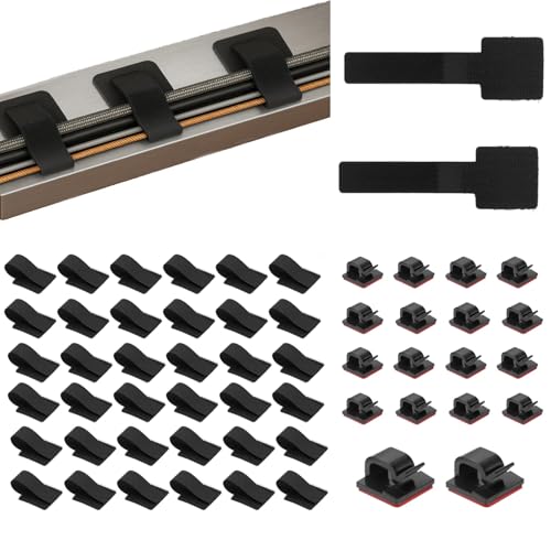 ZMDMAH 50 Pcs Kabelmanagement unter dem Schreibtisch, Klettband Selbstklebend Kabelhalter Selbstklebend Nylon Klebesockel Verstellbarer Langer Kabelbinder Kabelführung für Kabelbefestigung ZMDMAH 50 Pcs Kabelmanagement unter dem Schreibtisch, Klettband Selbstklebend Kabelhalter Selbstklebend Nylon Klebesockel Verstellbarer Langer Kabelbinder Kabelführung für Kabelbefestigung von ZMDMAH