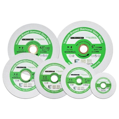 1/3/5 stücke 50/75/85/100/115/125mm Diamant Schneiden Glas Disc Schleifen Platte Cut Jade Kristall Keramik Diamant Sägeblatt(125mm,5pcs) von ZMGYF