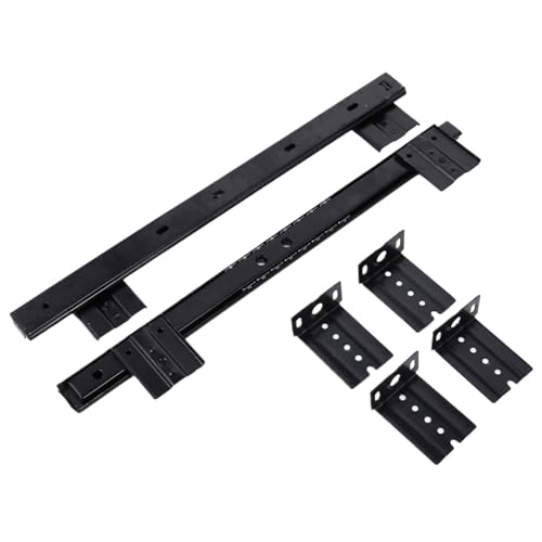 1 Paar Tastatur-Regalschienen, verstellbar, unter dem Schreibtisch, Computer-Gleitschiene von ZMGYF