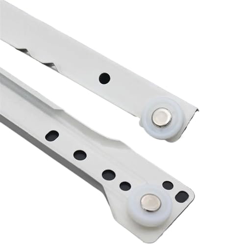 1 Paar kaltgewalzte Stahl-Unterschiene for Computertisch, Rutsche, Schubladenschienen(16inch-40cm) von ZMGYF