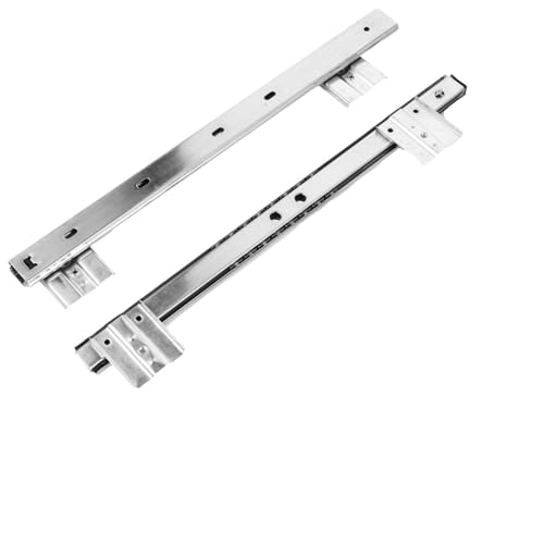 1 Paar verstellbare Tastatur-Regalschienen unter dem Schreibtisch, Computer-Gleitschiene(Silver) von ZMGYF