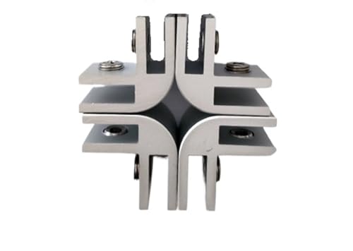 1 Satz Glasflammen-Windschutz-Kits aus Aluminiumlegierung for Feuerstellen, Glas-Windschutzklemmen, Feuerstellen-Flammenschutz-Clips, Montage von Anschlüssen von ZMGYF