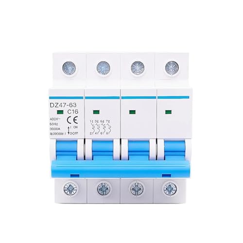 1 Stücke DZ47-63 4 P 16-63A Din-schiene Vierpoliger MCB 400 V Stromverteilungskasten Industrial Power Control(25A) von ZMGYF