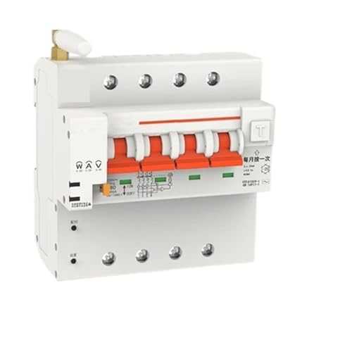 2P 4P 10-100A Circuit Breaker RCBO Schalter Leckage Schutz Power Energieverbrauch Meter Voltmeter(2P,25A) von ZMGYF