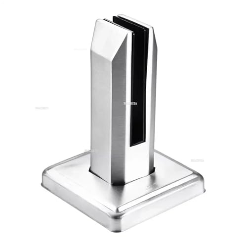 304 Edelstahl Pool Clamp Glas Panel Pool Zaun Leiter Halterung Balustrade Boden Deck Montage Halterung Clamp(Black) von ZMGYF
