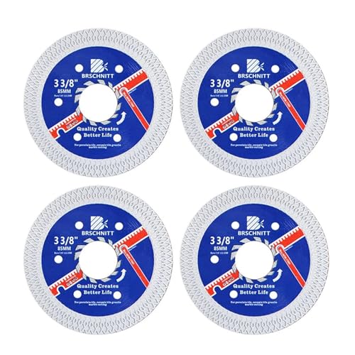4/10 stücke 85mm Trennscheibe Säge Diamant Sägeblatt Cutter for Fliesen Granit Beton Marmor Turbo Trennscheibe(4pcs 85mm) von ZMGYF