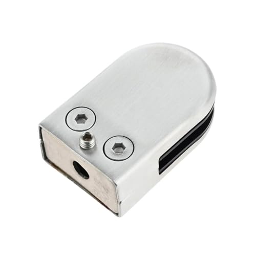4 Stück Edelstahl-Glasklemme, verstellbare Regalhalterung, Fischmaul-Geländer, Glas-Festclip for 6–8 mm, 8–10 mm, 10–12 mm(8-10mm) von ZMGYF