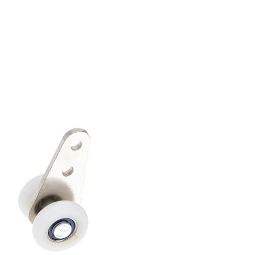 4 Stück Vorhangschienenrollen mit zwei Rädern, Nylon-Dämpferräder, Vorhangschiene, Schiebegleiter for Fenster, Duschvorhang von ZMGYF