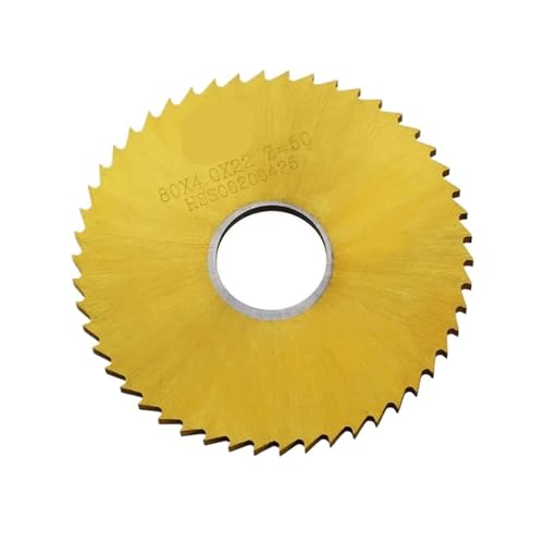 40 mm – 300 mm Schnellarbeitsstahl-Kreissägeblatt, Kerbfräsblatt, kobalthaltige Titanbeschichtung, Außendurchmesser(60x16x72T,0.3mm) von ZMGYF