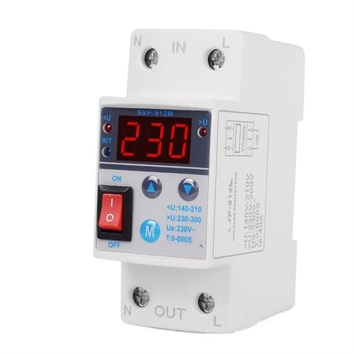 40A 220V DIN-Schiene einstellen, wieder anschließen, Über- und Unterspannungsschutzrelais, schützender Überspannungsschutz, EIN/AUS-Wippschalter 40A 220V DIN-Schiene einstellen, wieder anschließen, Über- und Unterspannungsschutzrelais, schützender Überspannungsschutz, EIN/AUS-Wippschalter von ZMGYF