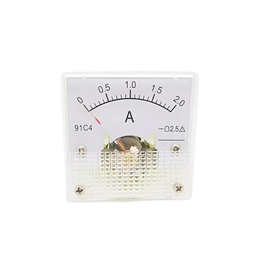 91C4 Amperemeter DC Analog 1A 2A 3A 5A 10A 20A 30A 50A 100A 200A 300A 500A Panel Mechanischer Zeigertyp Amperemeter Strommesser(0-10A) von ZMGYF