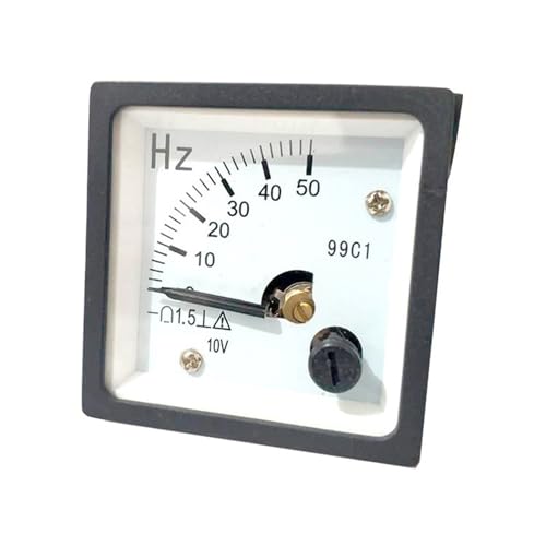 99C1-HZ Zeiger 48 * 48 mm DC-Hertz-Messgerät 45-65 Hz 380 V 220 V 48 x 48 mm analoges Frequenzmessgerät(50HZ(4-20mA)) von ZMGYF