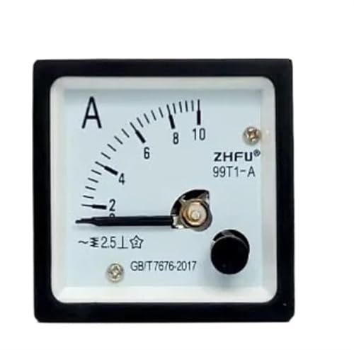 99T1-A Analoges Panel-Amperemeter-Messgerät Amperestrommessgerät 1A2A3A5A10A20A30A50A Zeigertyp AC-Amperemeter(150A(5A)) von ZMGYF