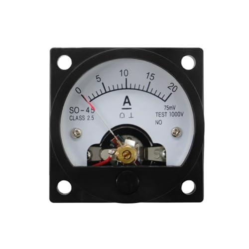 DC 10A 30A 50A 100A 200A 300A Ampere Panel Rundzeiger Typ DC Amperemeter SO-45(15A) von ZMGYF