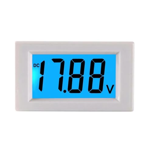 DC 12V 24V LCD-Digitalanzeige Volt-Panel-Messgerät D85-131 Gabelstapler-Spannungsmessgerät(WHITE,DC7.5-30V) von ZMGYF