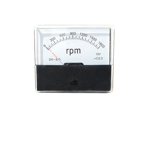 DH670 Drehzahlmesser Drehzahlmesser DC Tachometer for Frequenzumrichter Wechselrichter 1500 U/min 1800 U/min DC10V DH670 Panel Meter(1500rpm) von ZMGYF