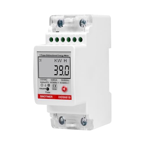 DIN-Schienen-Multifunktions-Einphasen-Digital-Energie-Spannungs-Strom-Messgerät 2P mit RS485-Modbus-elektrischem Wattmeter-Messung AC230V von ZMGYF