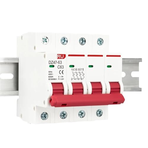 DZ47 1P 2P 3P 4P 3A-63A AC 230V 400V C Typ Circuit Breaker MCB Kurze Überlast Schutz Din Schiene Montieren Brechen Kapazität(1P,10A) von ZMGYF