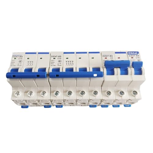 DZ47-63 1P 2P 3P 4P 6A-63A AC 230V/400V C Typ Circuit Breaker Überlast Schutz Brechen Kapazität Luft Schalter(1P,16A) von ZMGYF