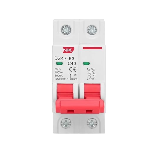 DZ47 Circuit Breaker MCB Typ C 1P 2P 3P 4P 3A-63A AC 230V 400V Din-schiene Montieren Kurz Überlast Schutz mit Brechen Capac(3P,25A) von ZMGYF