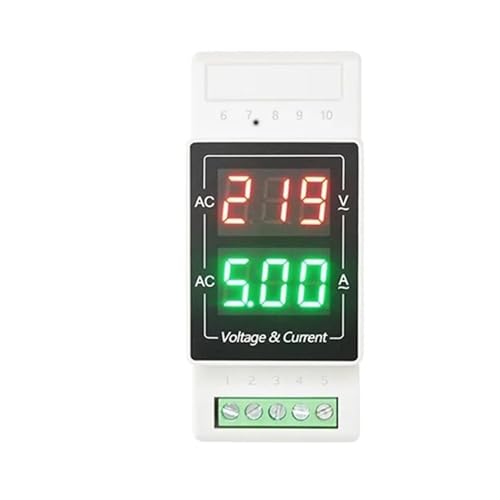 Din-Schiene Digitalanzeige AC-Strom- und Spannungsmesser LED-Digitalkopf AC380V einphasig 220V Doppelanzeige(Built in CT 50A) von ZMGYF