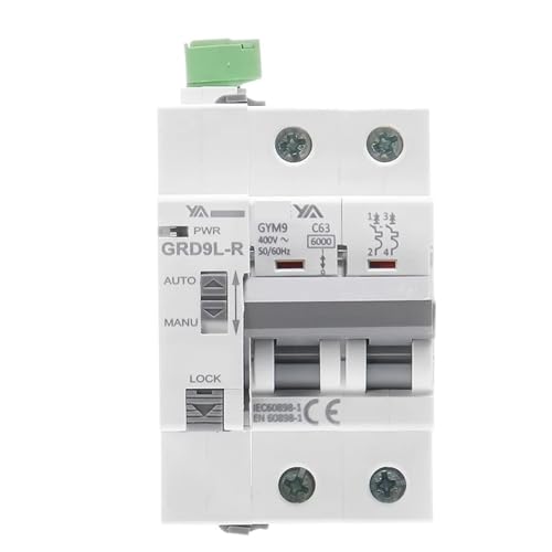 Din-Schiene GYM9 2P MCB mit Autoreclose Gerät Automatische Reset Circuit Breaker MCB Recloser(GRD9L-R-DC12V-Auto,2P-MCB-63A) von ZMGYF