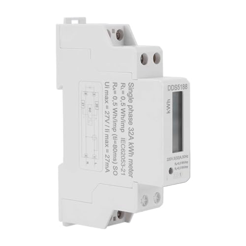 Din-Schienen-Stromzähler, digital, LCD, 220 V, einphasig, Din-Schienen-Stromzähler, 5–32 A, elektronischer KWh-Zähler, elektronischer KWh-Zähler von ZMGYF