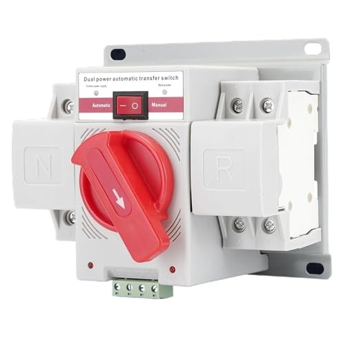 Dual Power Automatic Transfer Switch Dual Power ATS 2P/4P 63A AC230V 50/60Hz MCB Manuelle Schaltleistungsschalter(2p,32A) von ZMGYF
