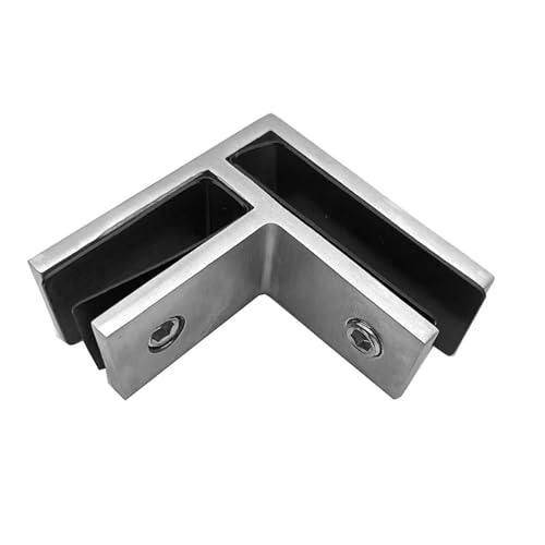 Edelstahl 2205 Pool Zaun 90/180 Grad Glas zu Glas Flache Klemme(C) von ZMGYF