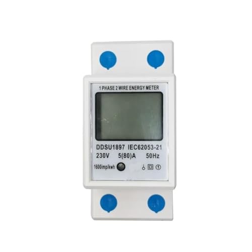 Energiezähler Zweidraht-LCD-Digitalanzeige Wechselstrom 230 V 50 Hz Wattmeter Stromverbrauch Hintergrundbeleuchtung Dds662 Energiezähler Kwh Smart Home von ZMGYF