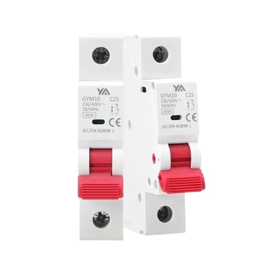 GYM10 Einphasiger MCB 6A 10A 16A 20A 25A 32A 40A 50A 63A 220V/400V Leitungsschutzschalter C-Kurve 6KA MCB Genehmigt(16a) von ZMGYF