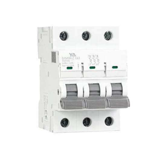 GYM9H-Z Nicht-polar DC MCB 12V 24V 48V 60V 110V ~ 600V Solar Circuit Breaker Batterie Schützen Positive Negative Kurzschluss(2P 63A) von ZMGYF