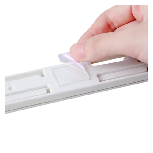 Küchenschrank Aufbewahrungsbox Gleitschiene Pull Basket Pull Silent Track Aufkleber ohne Stanzen Schublade Teleskopschienenleiste(2PCS) von ZMGYF