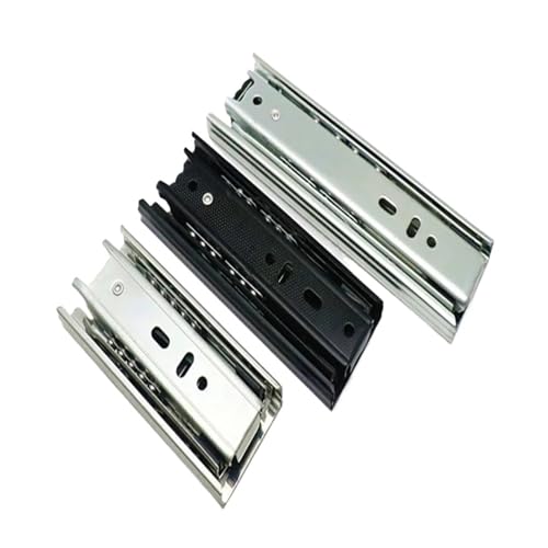 Kurze Schubladenführungen, Vollauszug, Führungsschiene, Schublade, Schrank, Möbel-Hardware-Set, Zubehör(White,20cm) von ZMGYF
