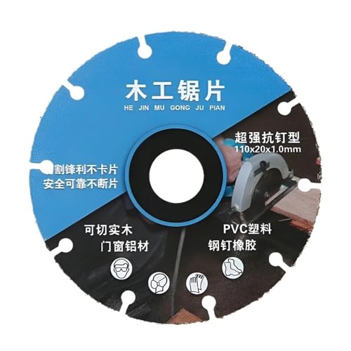 Legierung Holzbearbeitung Sägeblatt Massivholz Aluminium Kunststoff Gummi Winkel Grinder Schneiden Maschine Kettensäge Schneiden Klinge(1 PC 105x20x1.0mm) von ZMGYF