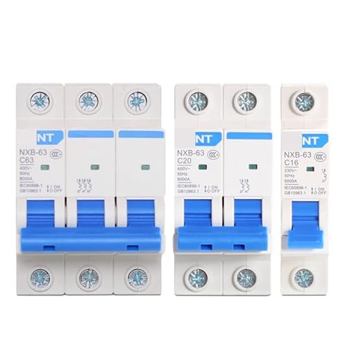 MCB NXB-63 1P 2P 3P 4P AC 230/400V 1A-125A Circuit Breaker DIN Schiene montage Haushalt Luft Schalter(1P,4A) von ZMGYF